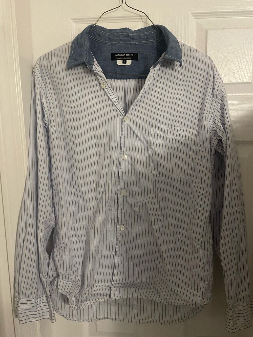 comme des garçons chambray button up